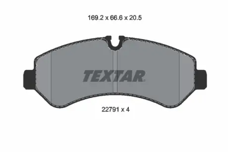 Тормозной диск textar 2279101