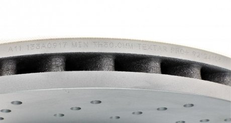 Вентильований гальмівний диск textar 92124105