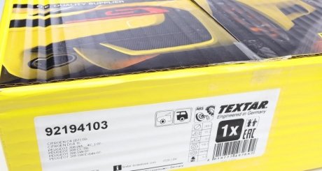 Гальмівний диск textar 92194103
