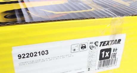 Тормозной диск textar 92202103