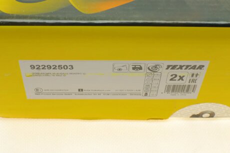 Тормозной диск textar 92292503