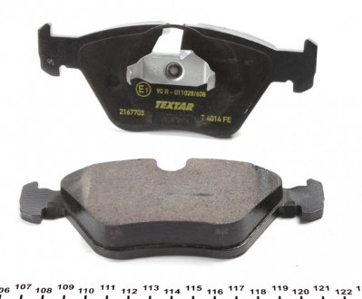 Передние тормозные колодки textar 2167703