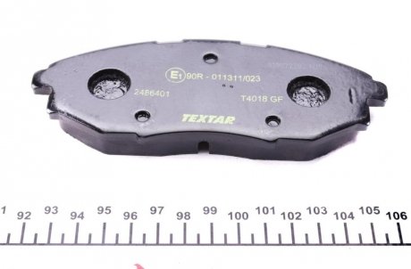 Передние тормозные колодки textar 2486401