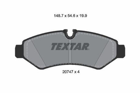 Тормозные колодки textar 2074701