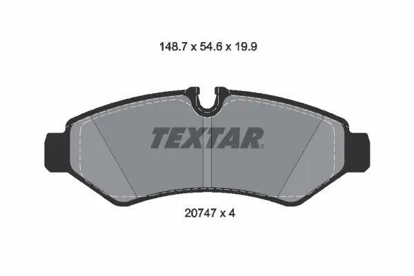 Тормозные колодки textar 2074701