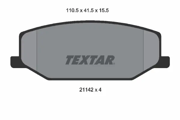 Тормозные колодки textar 2114202