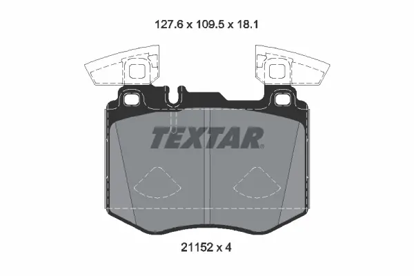 Тормозные колодки textar 2115201