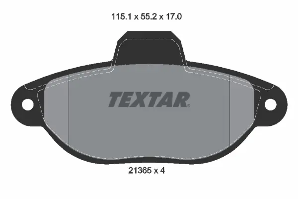 Тормозные колодки textar 2136502