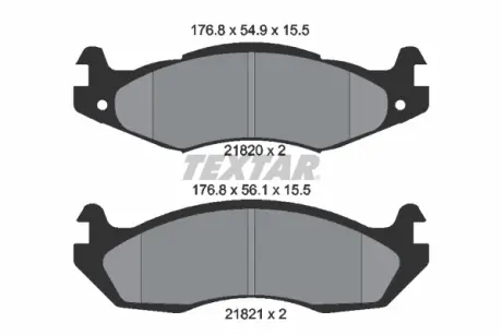 Тормозні (гальмівні) колодки Textar 2182001