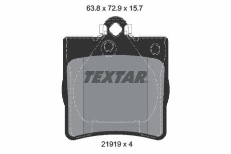 Тормозні (гальмівні) колодки textar 2191903 на Мерседес W210