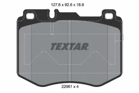 Тормозні (гальмівні) колодки Textar 2206101
