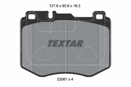 Тормозные колодки textar 2206103