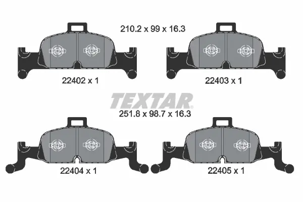 Тормозные колодки textar 2240201