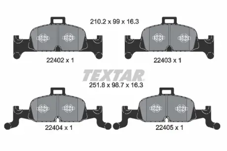Тормозные колодки textar 2240201