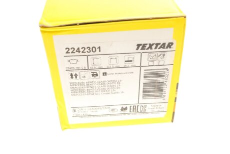 Тормозные колодки textar 2242301