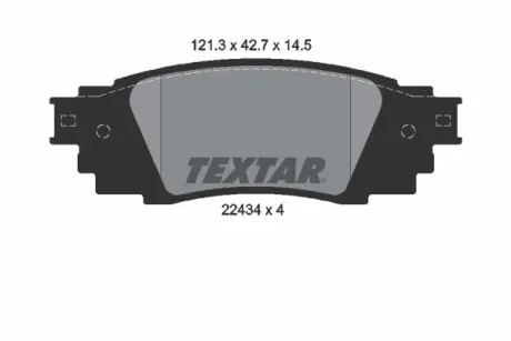 Тормозные колодки textar 2243401
