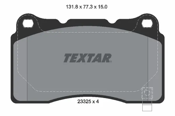 Тормозные колодки textar 2332501