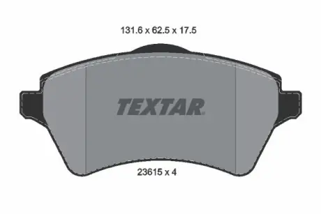 Тормозные колодки textar 2361501