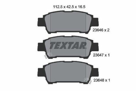 Тормозні (гальмівні) колодки textar ""2364601" на Тойота Авенсис версо