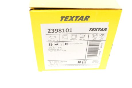 Тормозные колодки textar 2398101