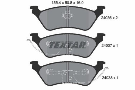 Тормозные колодки textar 2403601 на Додж Караван