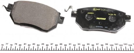 Передні тормозні (гальмівні) колодки textar 2405601