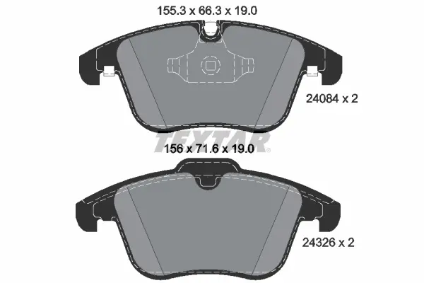 Тормозные колодки textar 2408401