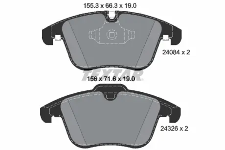 Тормозные колодки textar 2408401