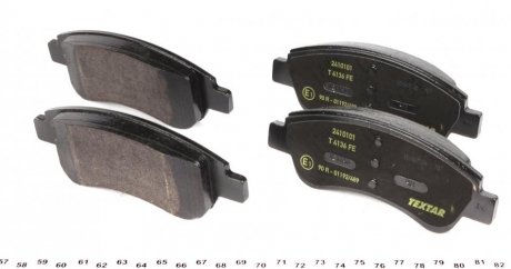 Передние тормозные колодки textar 2410101