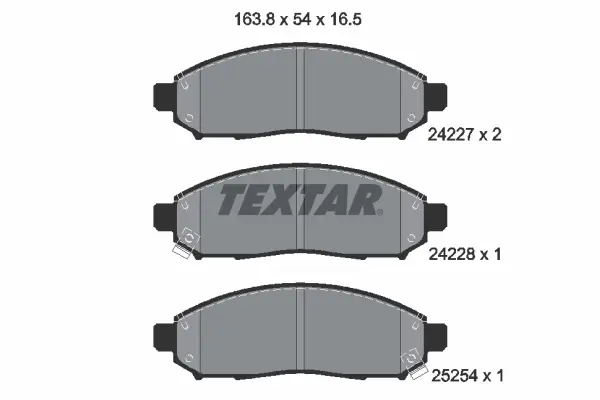 Тормозные колодки textar 2422704
