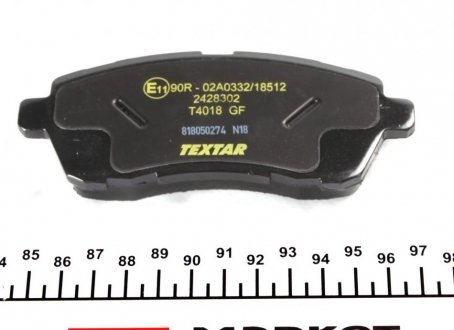 Передние тормозные колодки textar 2428302