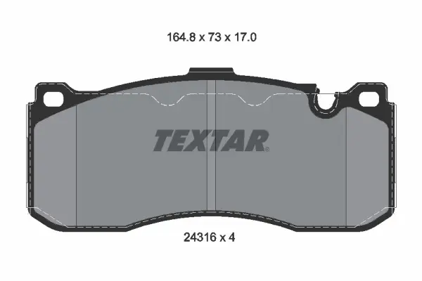 Тормозні (гальмівні) колодки Textar 2431601 (фото 1)