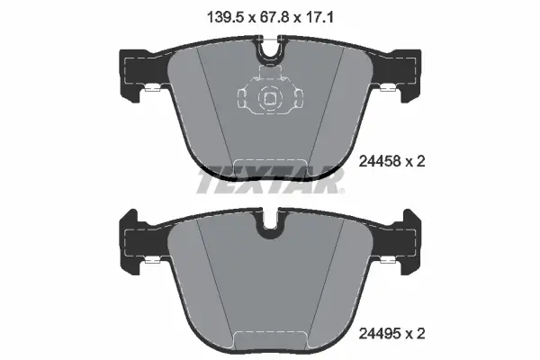 Тормозные колодки textar 2445801
