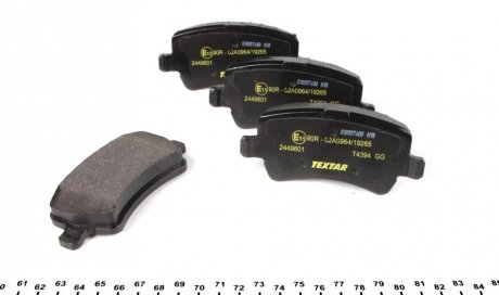 Задние тормозные колодки textar 2449601