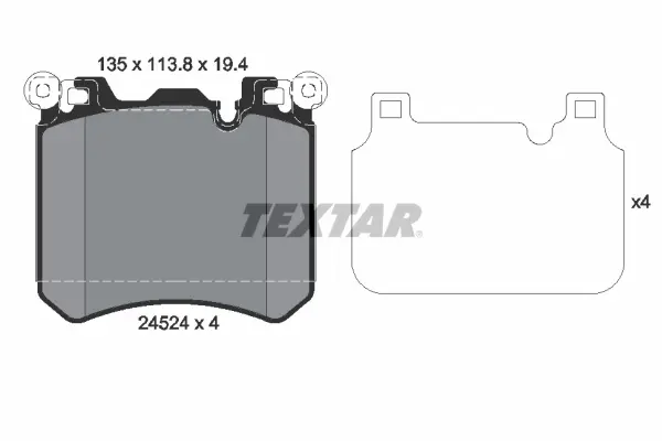 Тормозные колодки textar 2452401