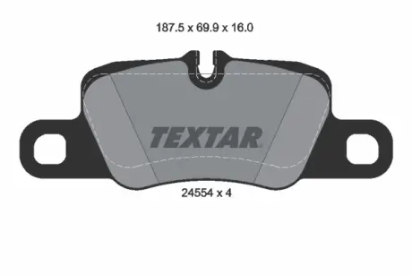Тормозні (гальмівні) колодки Textar 2455402