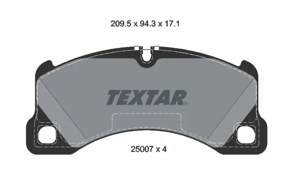 Тормозные колодки textar 2500701