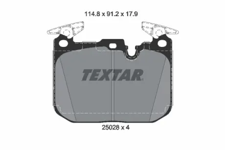 Тормозные колодки textar 2502805