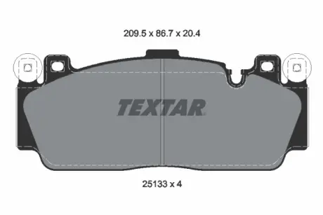 Тормозні (гальмівні) колодки Textar 2513301