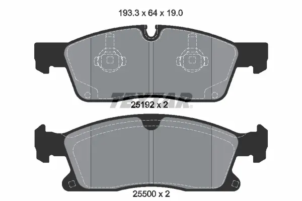 Тормозные колодки textar 2519201