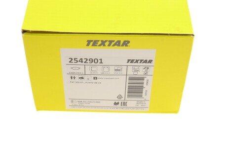 Тормозні (гальмівні) колодки textar 2542901