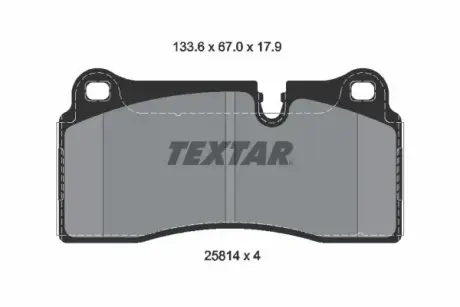 Тормозні (гальмівні) колодки Textar ""2581401"