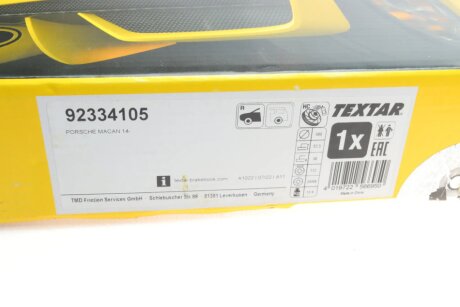 Тормозні (гальмівні) колодки textar 92334105