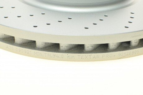 Вентильований гальмівний диск textar 92120305