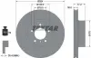 Вентилируемый тормозной диск textar 92122605