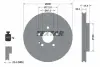 Вентилируемый тормозной диск textar 92132003