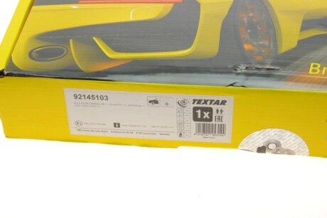 Вентилируемый тормозной диск textar 92145103