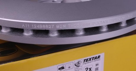 Вентилируемый тормозной диск textar 92151903