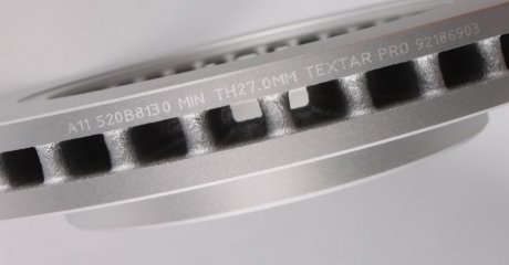 Вентильований гальмівний диск textar 92186903