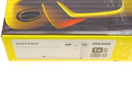 Вентилируемый тормозной диск textar 92254405